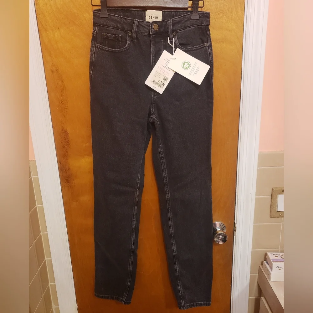 NWT Sezane The Green Blue Jean Brut SexyTall in Grey